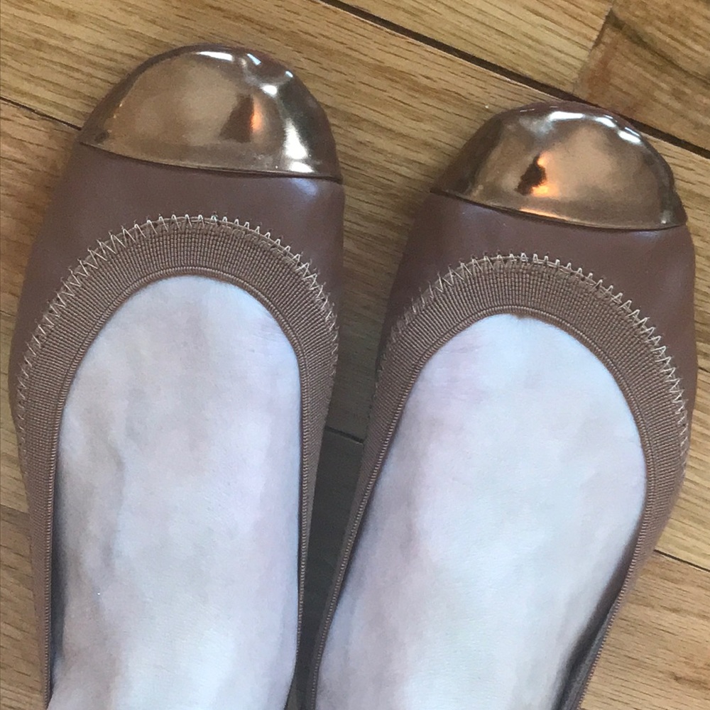 ❌sold❌Yosi Samra Ballet Flats in a Bronze Brown